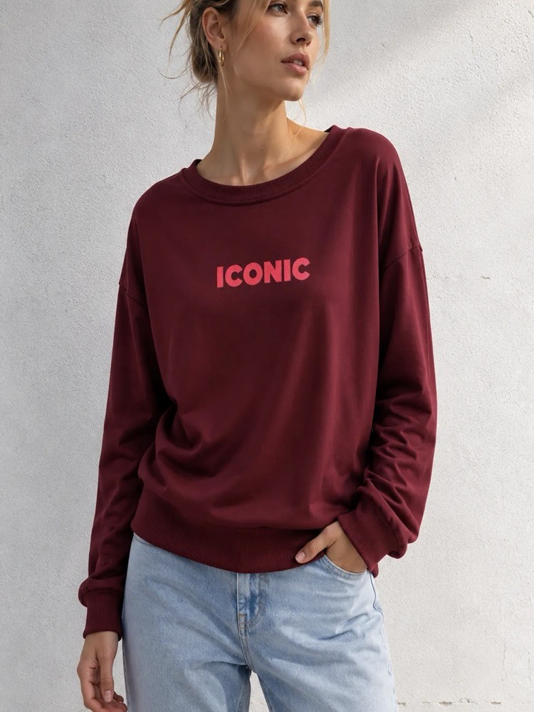 Sweat Bordeaux Iconic 