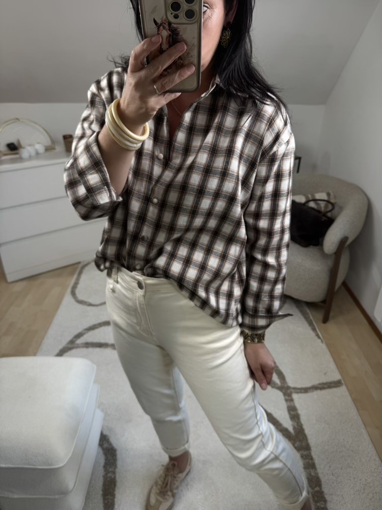 Chemise carreaux choco 