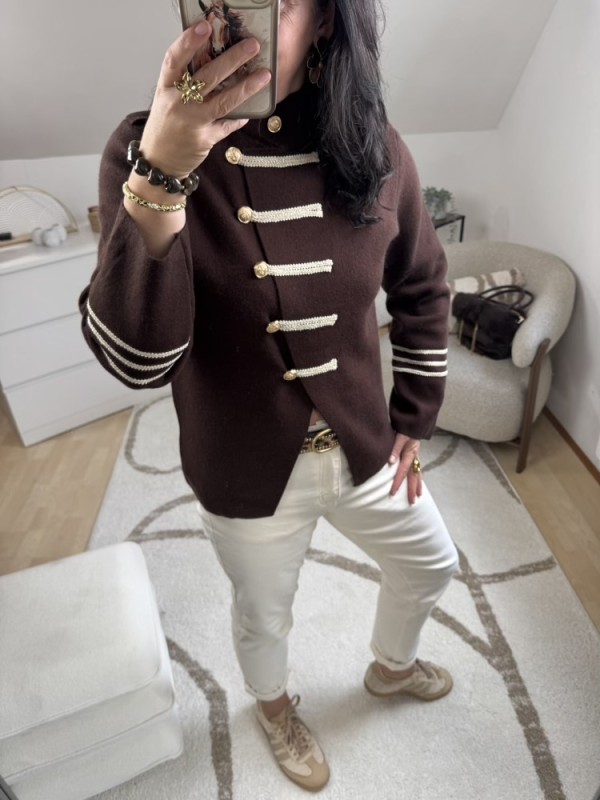 Gilet veste choco style officier 