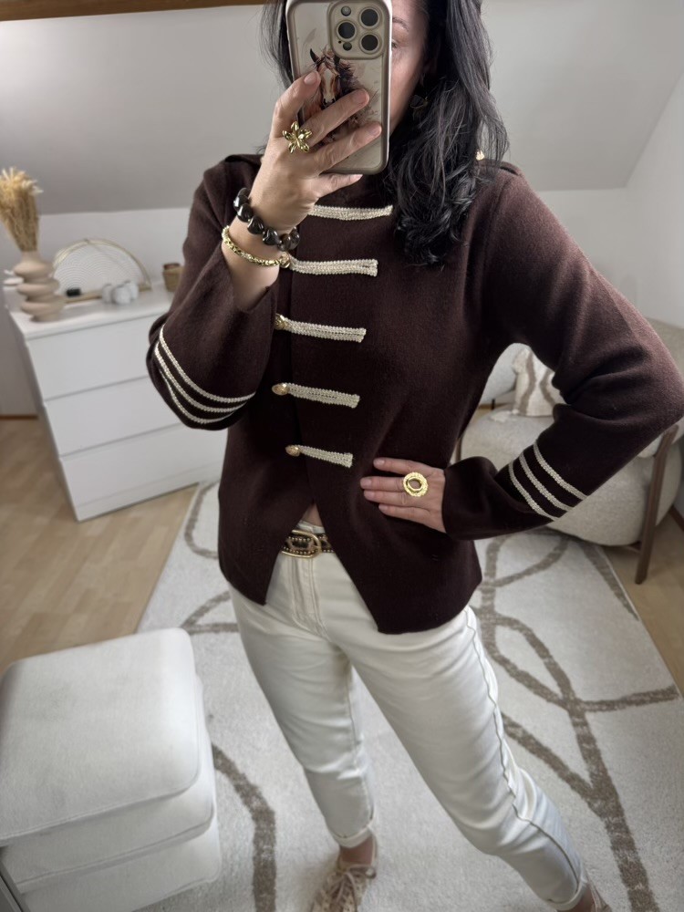 Gilet veste choco style officier 