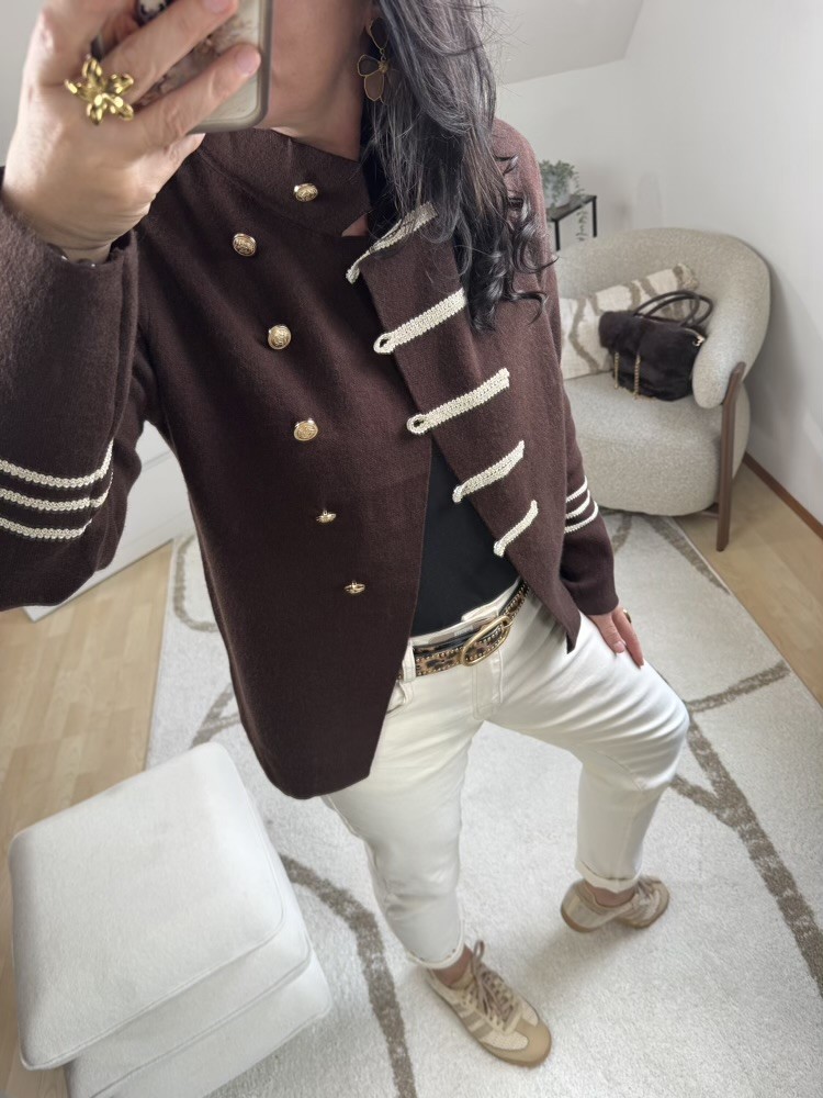 Gilet veste choco style officier 
