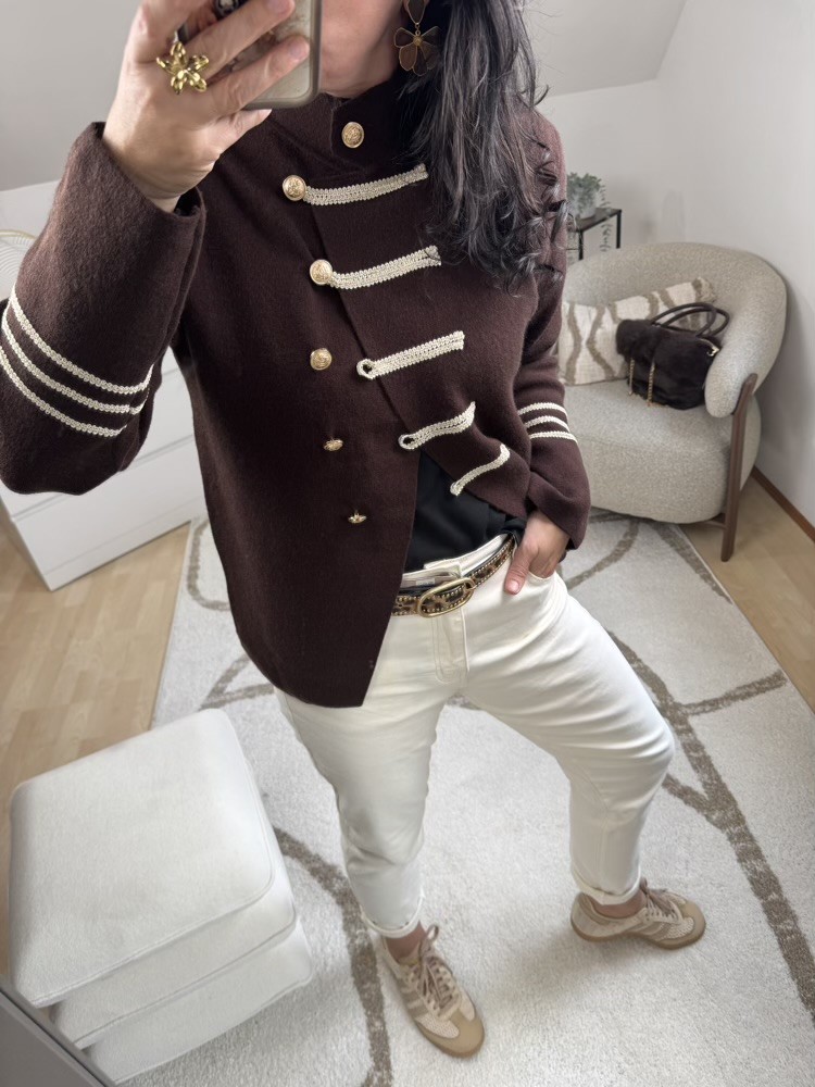 Gilet veste choco style officier 