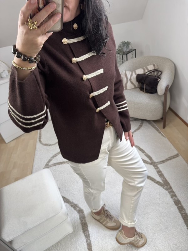 Gilet veste choco style officier 