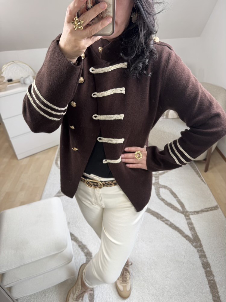 Gilet veste choco style officier 