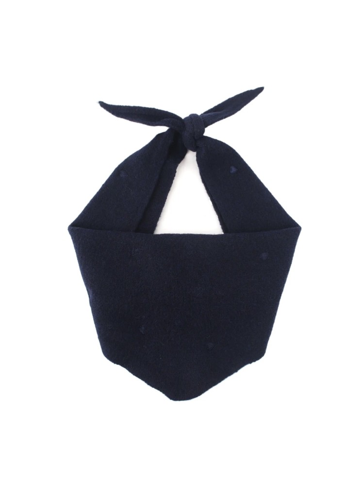 Petit Triangle cœurs brodés 
