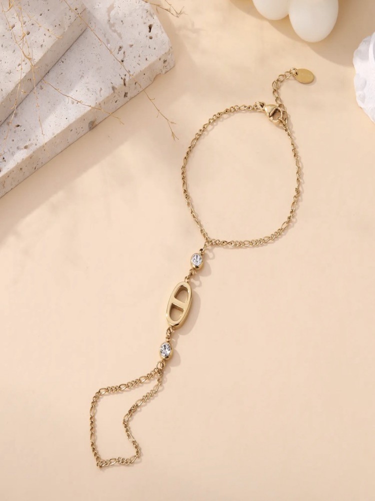 Chaine de main maille marine 